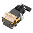 thumbnail image 2 of TOPINCN Rotary Switch, 3 Position Rotary Switch,22mm 3 Position Auto Reset Selector Momentary Rotary Switch Long Handle LA38-20BX33, 2 of 7