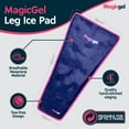 thumbnail image 3 of Magic Gel Leg Ice Pack | Reusable Cold Therapy Wrap for Leg Pain Relief, Injuries, Swelling & Arthritis, 3 of 7