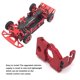 thumbnail image 2 of Soporte de motor Tholdsy de aleación de aluminio compatible con 1/28 Wltoys K969 RC plata, 2 of 6