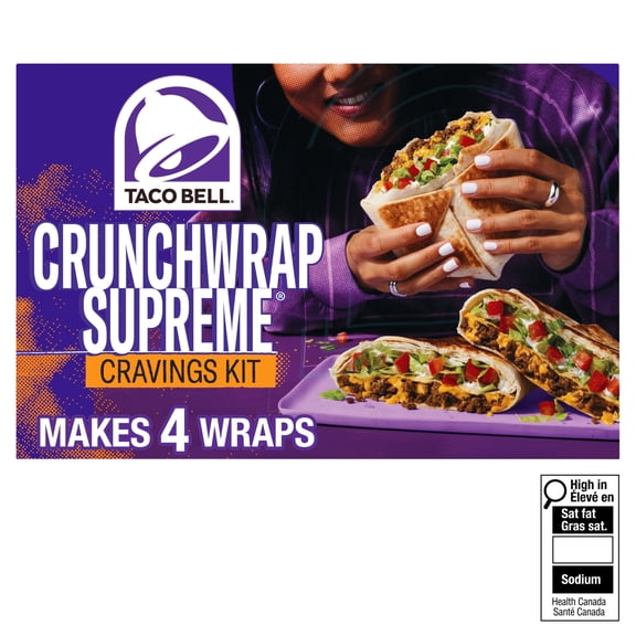 Taco Bell Crunchwrap Supreme Cravings Kit, 642 g Box