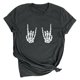 thumbnail image 1 of Tops Para Mujer Blusa Casual Elegante Camisas Para Hombre Retro Mueca Estampado Suelto de Manga Corta Jersey Camiseta de Fondo Odeerbi ODB170290, 1 of 8