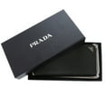 thumbnail image 4 of Pre-Owned Prada Soft Calfskin Triangle 2ML317 Leather Black 0781 Long Wallet, 4 of 10