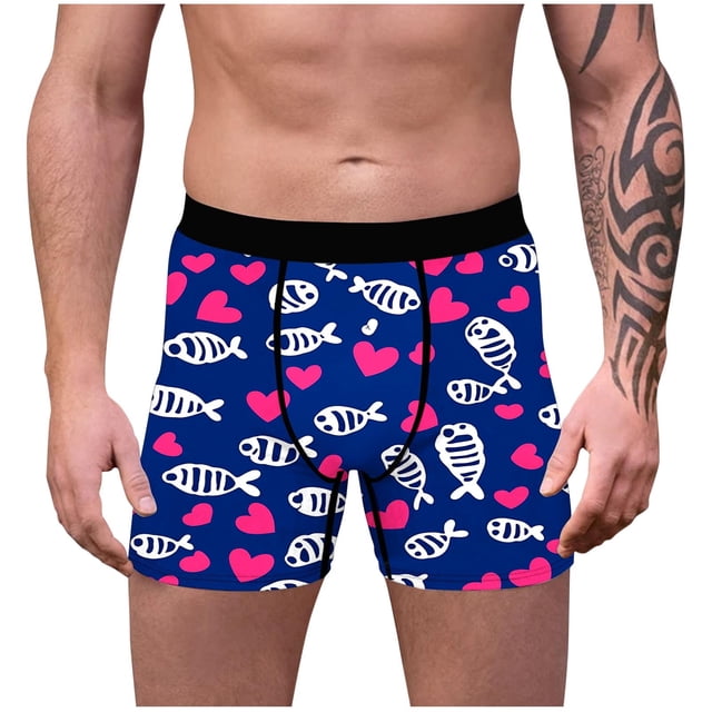 RXMEKW Polyester Boxers for Men, Breathable Close-Fitting Men's Underwear with Comfortable Boxer Style