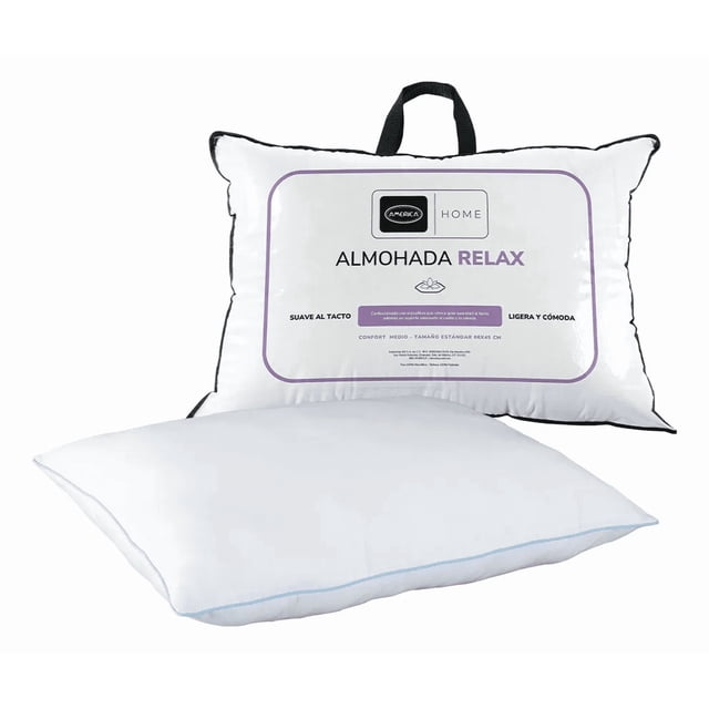 Almohada de Microfibra America Relax Estándar Confort Medio Hipoalergénica