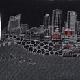 thumbnail image 5 of 24" Black Fort Worth Nighttime Skyline Lumbar Decorative Pillow, 5 of 5