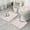 Pink Christmas Santa, variant on Pink Christmas Santa and Penguin Pattern Bathroom Rugs Sets 3 Piece,Toilet Cover Set,Absorbent Non Slip Bathroom Mats Sets with U-Shaped Contour Rug Toilet Rug Set