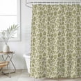 thumbnail image 6 of Green Floral Shower Curtain Set - 48" x 72" Washable Bathtub Curtain with 12 Hooks, Vintage Rustic Botanical Spring Waterproof Fabric Stall Shower Curtains for Bathroom/Bathtub Décor, 6 of 6