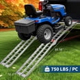 thumbnail image 3 of Rampa de Aluminio Plegable de 7.5 Pies – 340 kg – Portátil – Camioneta, ATV, Silla de Ruedas – Peldaños y Puntas de Goma, 3 of 7