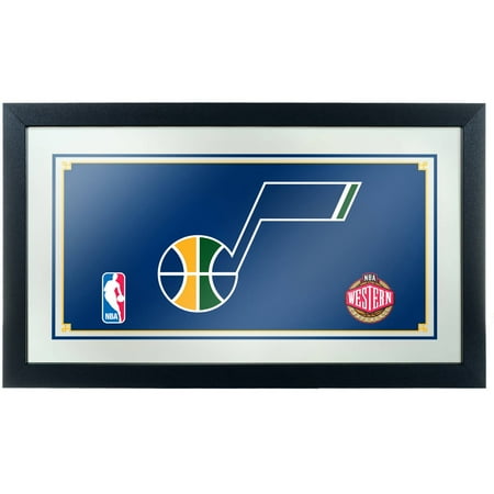Utah Jazz NBA Framed Logo Mirror