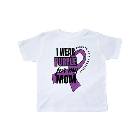 

Inktastic Chronic Pain I Wear Purple For My Mom Gift Toddler Boy or Toddler Girl T-Shirt