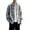 Grey, variant on Men's Full Zipper Cardigan Casual Stand Collar Cardigan Sweater Long Sleeve Ribbed Knit Jacket Sweater with Pockets Korean Streetwear(Red,L)