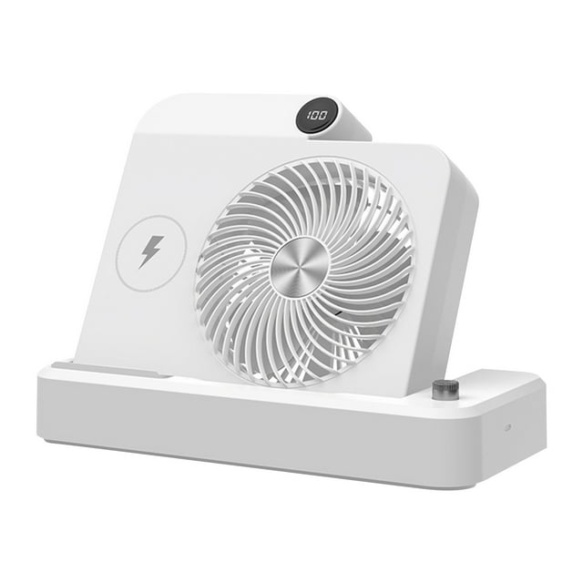 Fans for Home Desktop Intelligent Circulating Fan Folding Wireless Charging Small Fan Convenient Mini Dormitory Home Desktop Computer