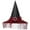 red, variant on Halloween Black Witch Hat, Lightweight Fabric Wizard Pointed Hat, Traditional Halloween Costume Accessory for Adults Cosplay Party Dress Up
