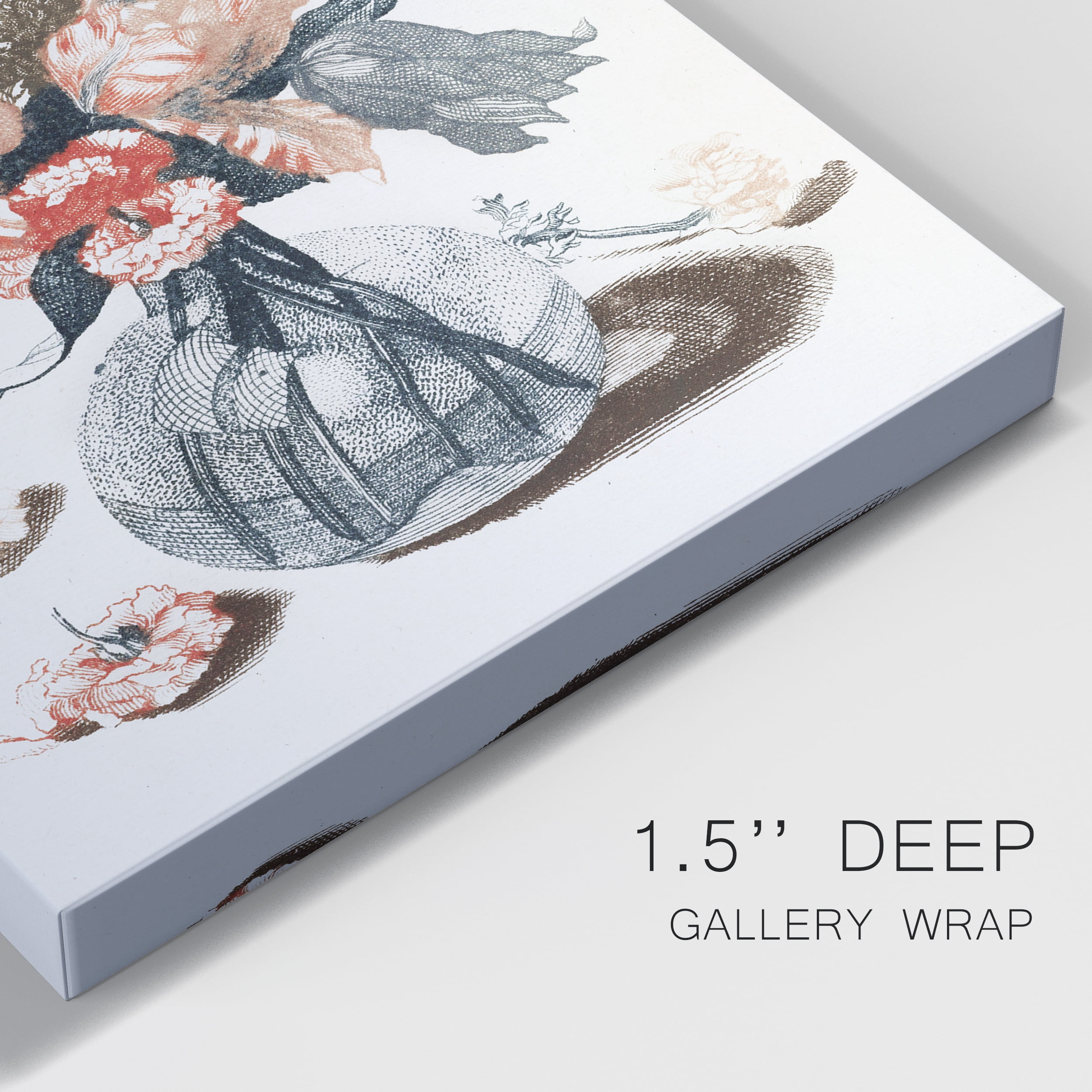 Flowers in a Vase IV Premium Gallery Wrapped Canvas - Ready to Hang - 8 x 12