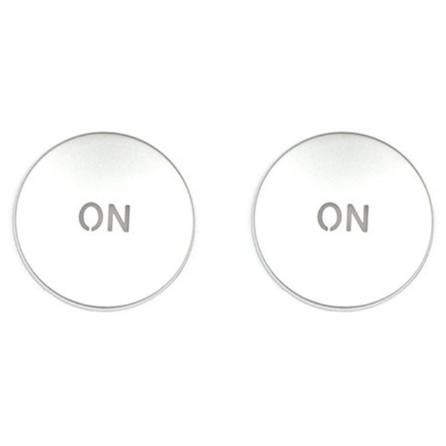 2X Car Console Volume Multimedia Switch Button Cover Trim for W204 C180 E260 ML350 GLK200 Interior Accessories