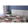thumbnail image 5 of Ambesonne Vintage Boho Fitted Sheet, English Garden Flowers, Queen Size, Cream Dark Pink Indigo, 5 of 5