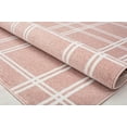 thumbnail image 5 of Isaac Mizrahi Jaxon CM15A Pink Plaid Geometric Contemporary Pink Area Rug, 2'6" x 8', 5 of 6