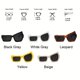 thumbnail image 2 of Gafas de sol cuadradas irregulares para hombre - Lentes reflectantes de colores mixtos - Accesorio elegante para ocasiones informales y regalos, 2 of 2