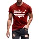 thumbnail image 5 of Hombres Pantalones Cortos de Manga Corta Impresa Casual Cuello Redondo Superior, Camisa de Moda para el Verano Y la Primavera, 5 of 8