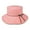 Pink/Gray, variant on Bucket Hat - Linen Wide Brim Hat - HT-6607PK-GY