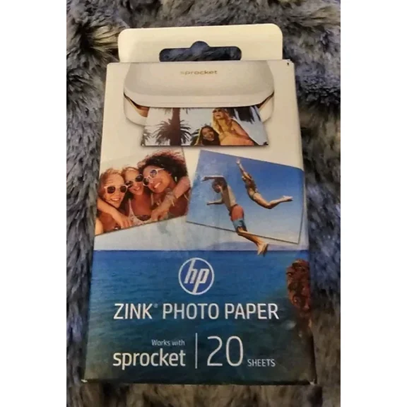 2 Boxes Of 20 Hp Zink Photo Paper 2X3 Snapshots W4Z13A 40 Sheets Total Sprocket