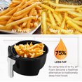 thumbnail image 4 of Electric Air Fryer Cooker - Healthy Oil Less Dry Fryer Hot Air Steam Fryer with Digital Control Button Screen, Detachable Fry Basket 1500W, 3.7 Quart (Black), 4 of 8