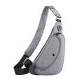 thumbnail image 6 of Segolike Men Chest Bag Bag Lightweight Trendy Purse Chest Shoulder Backpack for Running Climbing Mountaineering Trekking Fishing Grey, 6 of 8