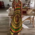 thumbnail image 4 of Rasta Tie Dye Time Warp Sleeveless Suspender Dress Summer Fashion Casual Long Dress, 4 of 9