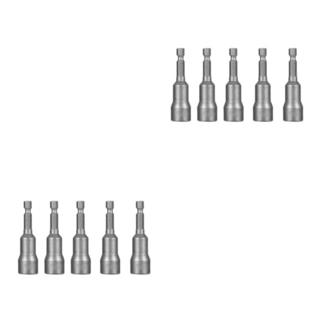 Kenally Destornillador de tuercas portátil, 5 piezas, taller de garaje, carpintería, vástago hexagonal, destornillador eléctrico, brocas, 13x65mm 2piezas