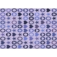 thumbnail image 1 of Ahgly Company Machine Washable Indoor Rectangle Transitional Slate Blue Area Rugs, 3' x 5', 1 of 7