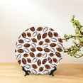 thumbnail image 6 of Yiaed Football Print Bone China Decorative Plate Ceramic Dinner Plates Art Crafts with Display Stand-10in, 6 of 6