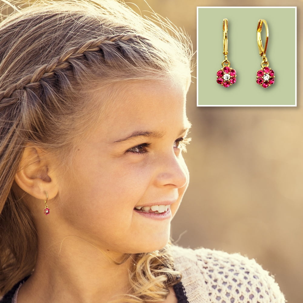 Boucles D'oreilles Créoles Petites – Plaqué Or Rose Et Noir, Dos Levier, Acier Inox 316L, Neuf