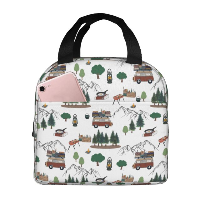 Disketp Camping Caravan 2 Bolsa Térmica para Almuerzo para Hombre y Mujer, Ideal para Trabajo, Senderismo y Picnic