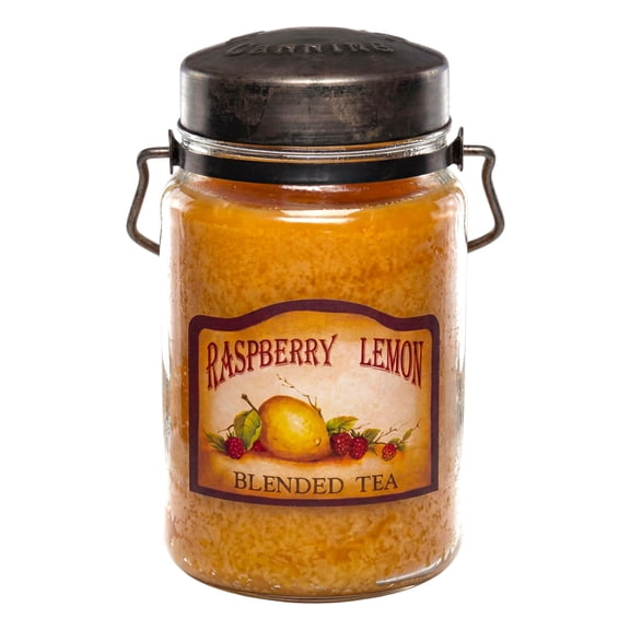 McCall’s Candles | Raspberry Lemon | 26 oz Scented Candle | USA-Poured | Classic Jar with Rustic Metal Lid & Handles | Tangy Raspberry & Citrus Fragrance