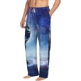 thumbnail image 2 of Balery Men'S Astronauts Start Running Pants,Sleepwear Pants,Pajama Pants,Pj Bottoms Drawstring And Pockets-Medium, 2 of 9