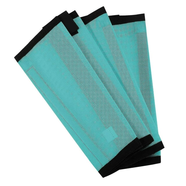 Enveloppes de Jambes de Cheval Polyester Équipement de Sport Durable Support Respirant Accessoires Stables 4 Pcs