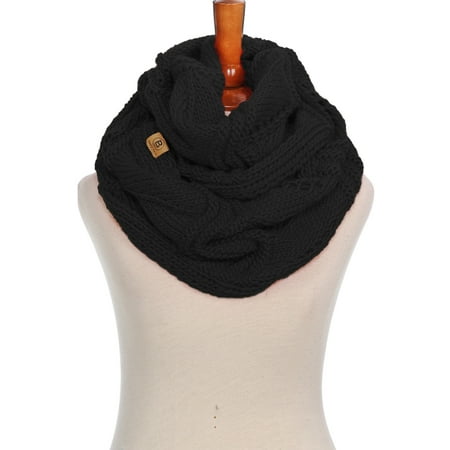 Palestinian Scarf - Basico Winter Infinity Scarf for women Warm Knitted Circle Loop Various Colors Neck Warmer