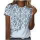 thumbnail image 1 of Camiseta de Cuello Redondo de Manga Corta Impresa de los Pantalones Cortos de las Mujeres, Poliéster de Lentejuelas de Partido de Moda, 1 of 8