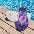 thumbnail image 3 of POLERO Purple Butterfly Galaxy Print Flip Flop Sandal Water Shoes - Beach Slides Slip-on Quick Dry Thong FlipFlops Sandals for Boys (11-12 Little Kids) Size 10, 3 of 7