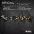 thumbnail image 3 of Kohler K-97060-4-BL Robinet de Lavabo à Poignée Unique, Noir Mat, 3 of 5