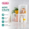 thumbnail image 3 of Sterilite Caisse de Rangement Pratique Mini Carrée Petite, Transparente (Lot de 24), 3 of 12
