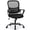 black-, variant on Ergonomic Computer Desk Chair, Mid Back Design with Fixed Armrest, Height Adjustment, Lumbar Support and Rocking Mode