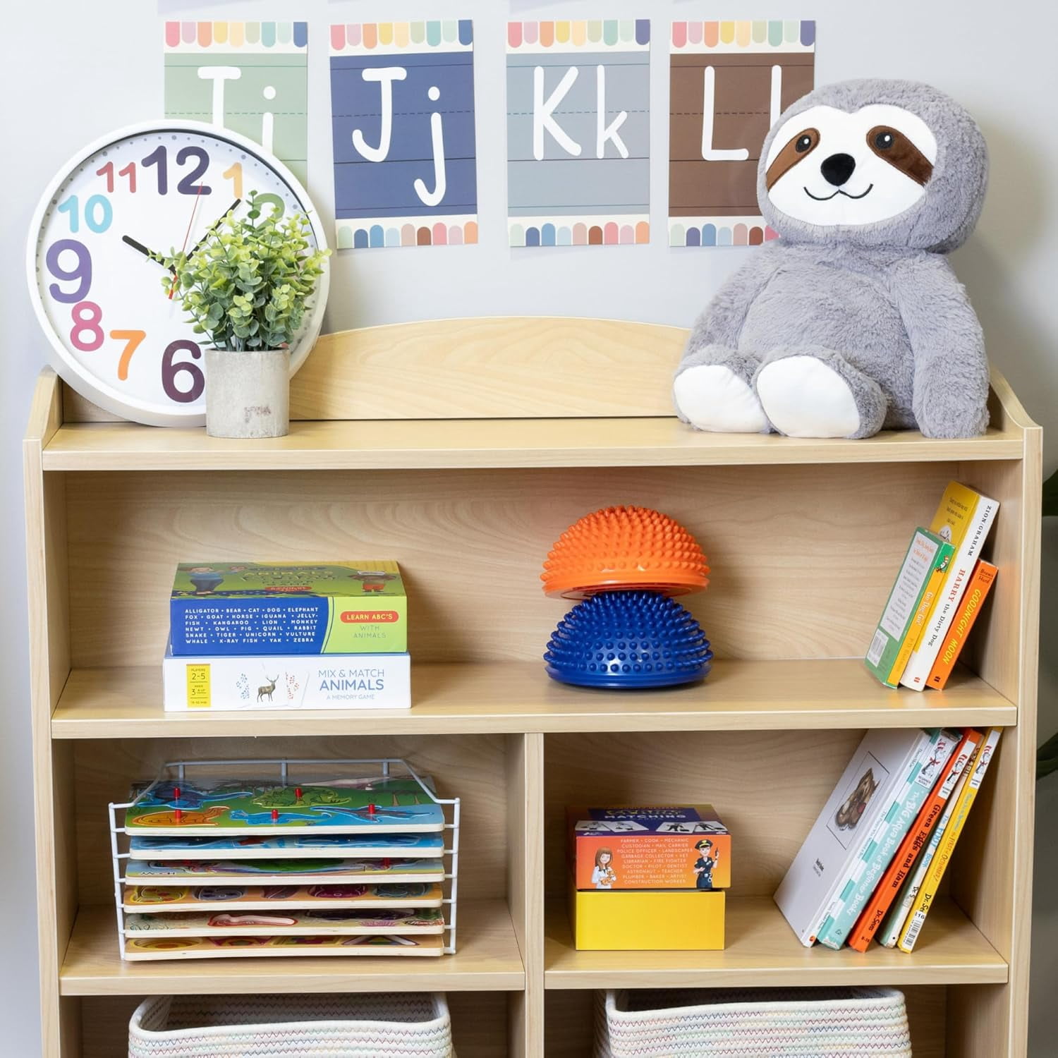 Schooled Weighted Plush Animal for Children, Calming Sensory Lap Stuffed Animal, Sloth