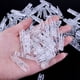 thumbnail image 1 of 100 piezas de mini clips de plástico transparente para papel, pinzas para ropa, pinzas para tendedero, 1 of 7
