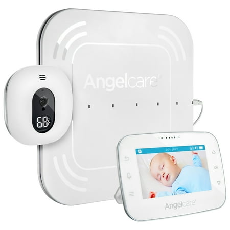Angelcare AC315 Breathing Monitor for Babies with 4.3â Touch Control Display and Wired Sensor (Best Baby Monitor With Sensor Pad)