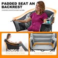 thumbnail image 3 of Lilypelle Oversized Camping Chair, Folding Chair for Adults, Heavy Duty Folding Chair with Cup Holder & Carry Bag, Supports 500LBS, 3 of 9