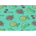 thumbnail image 1 of Ahgly Company Machine Washable Indoor Rectangle Transitional Medium Sea Green Area Rugs, 3' x 5', 1 of 7