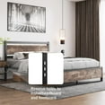 thumbnail image 3 of ZXNYH Headboard Only Wooden Headboard with Metal Slats Sturdy Rustic Headboard Easy Assembly, Twin XL/Queen/King (Queen), 3 of 7