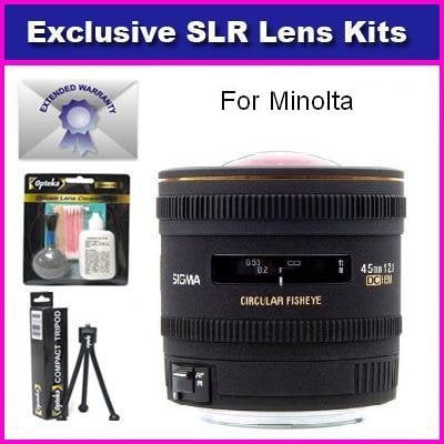 Sigma 4 5mm F 2 8 Ex Dc Hsm Circular Fisheye Lens For Minolta Maxxum 5d 7d Includes 7 Year Warranty Extras Walmart Com Walmart Com