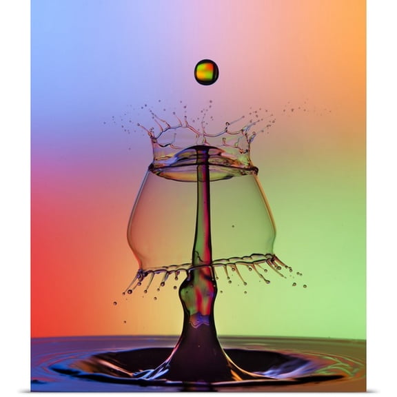 Great BIG Canvas Duy Tang Poster Print entitled Water Drop Splash III